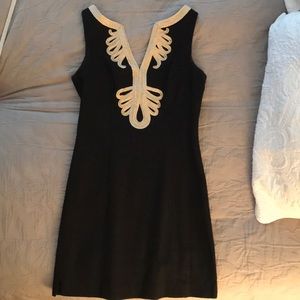 Black and gold Lilly Pulitzer dress - size 6